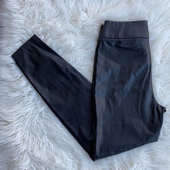 J.Crew Black Pleather High Rise Leggings Size XS - Picture 8 of 8